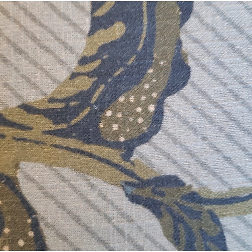 West Elm Botanical Duvet Cover in Blue and Gray - Picture 8 of 11